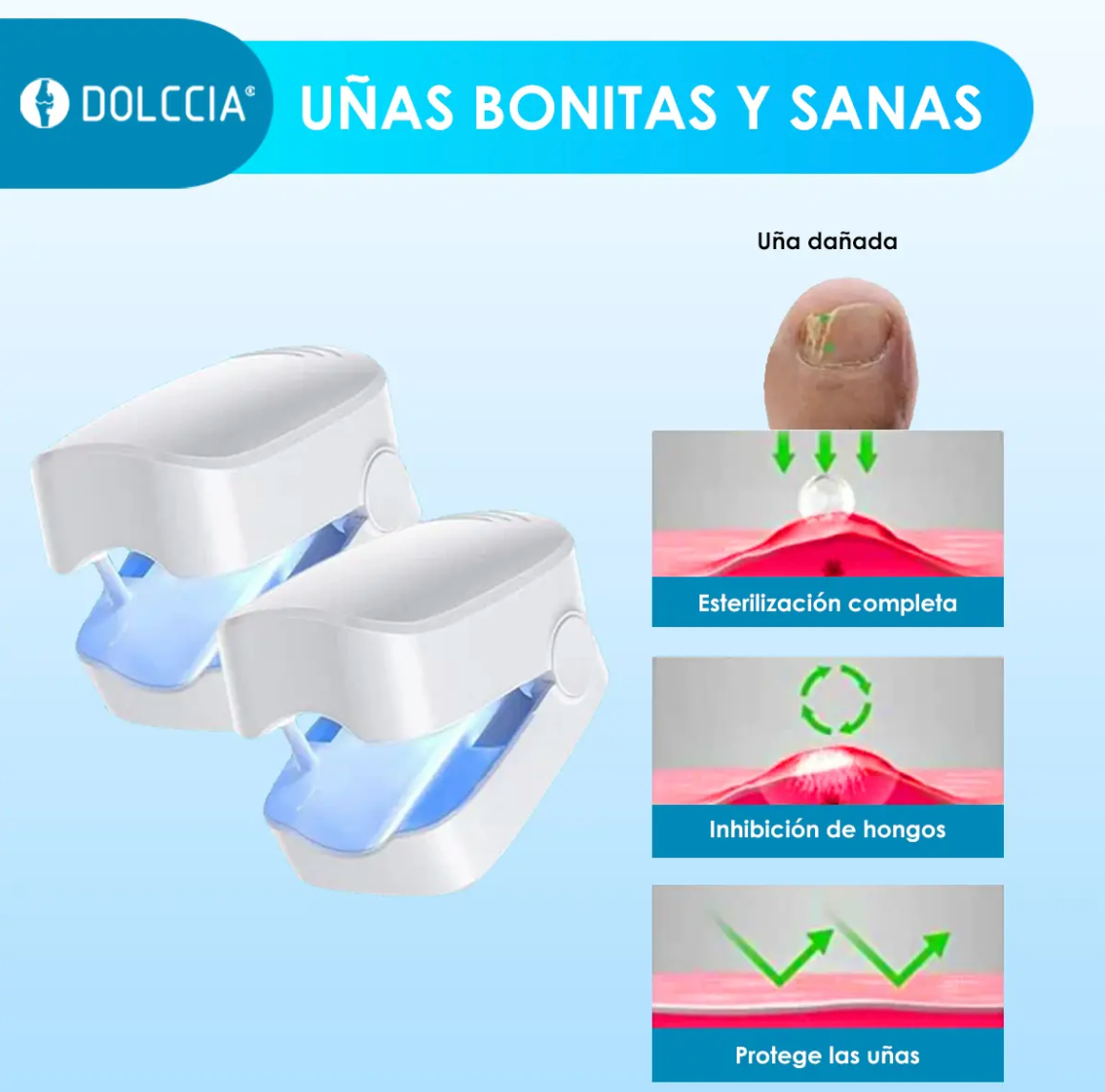 LASER UÑAS DEL PIE DOLCCIA® PROFESIONA OFERTA 2x1 ✅ 🔥