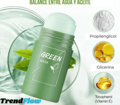 CrystalMask™ - Mascarilla de Té Verde Natural OFERTA 2X1 ✅