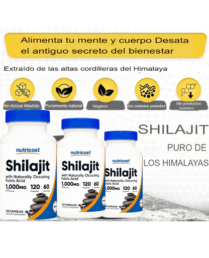 Capsulas de Shilajit natural✅🎁ÚLTIMO DÍA DE OFERTA: 20 % DE DESCUENTO EN LA 2DA UNIDAD🔥